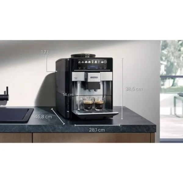Expresso Broyeur - SIEMENS - EQ6 PLUS - Inox Silver – Image 3